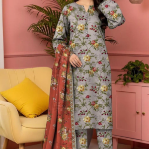 Women's lawn 3 pcs suit