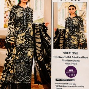 Lawn 3 piece unstitched suit
