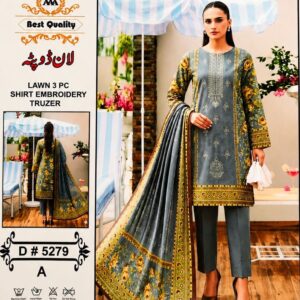 Lawn 3 piece unstitched suit