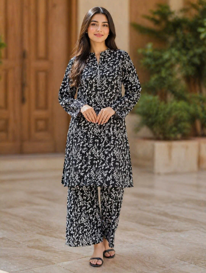Lawn printed 2 piece suit.