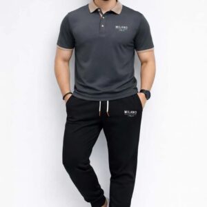 Men's track printed suit.